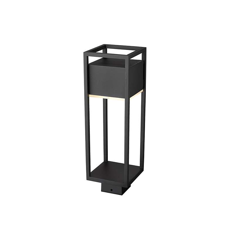 Image 3 Barwick 19 3/4" High Black LED Outdoor Post Light more views