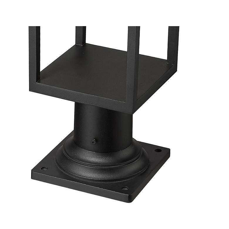 Image 7 Barwick 21 1/4" High Black Metal LED Outdoor Pier Mount more views