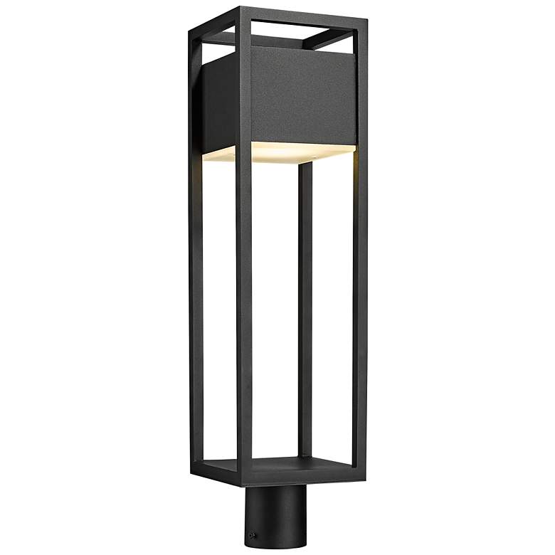 Image 1 Barwick 27" High Black LED Outdoor Post Light
