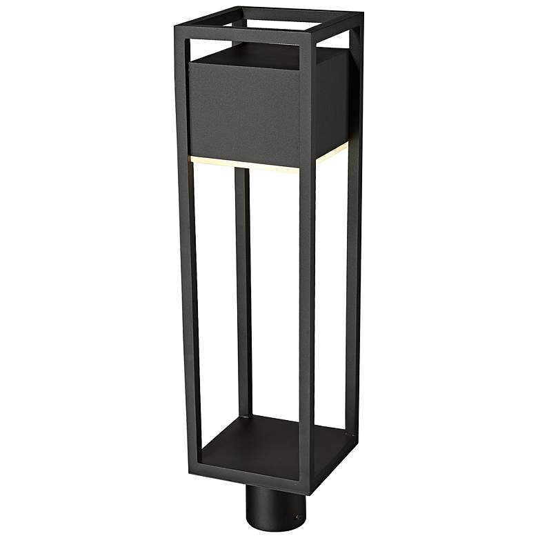 Image 4 Barwick 27" High Black LED Outdoor Post Light more views