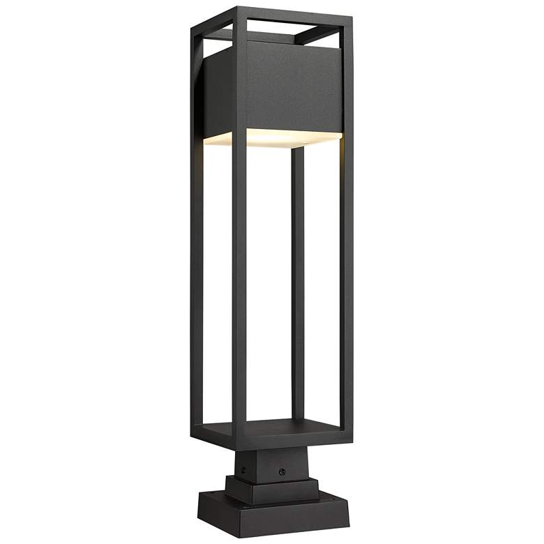 Image 2 Barwick 28 1/4" High Black LED Outdoor Pier Mount Light
