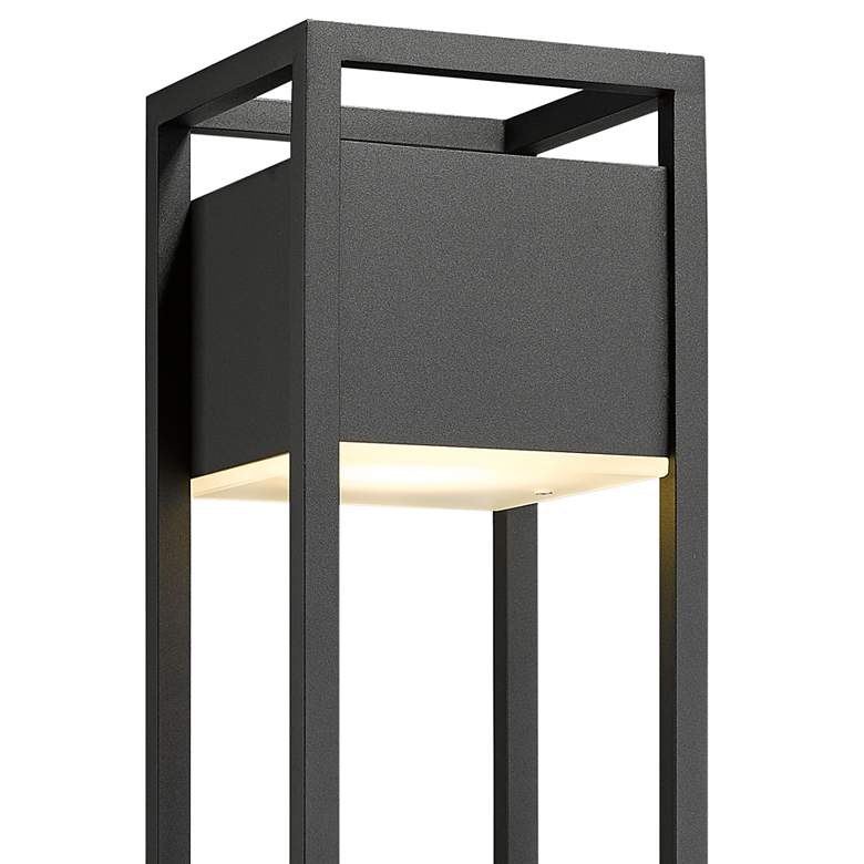 Image 3 Barwick 28 1/4" High Black LED Outdoor Pier Mount Light more views