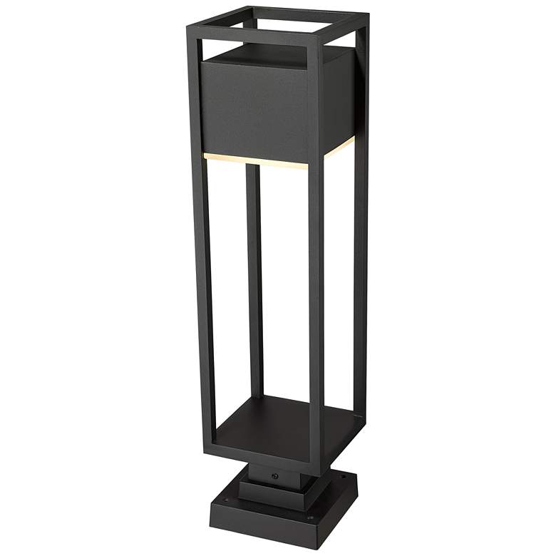 Image 6 Barwick 28 1/4" High Black LED Outdoor Pier Mount Light more views