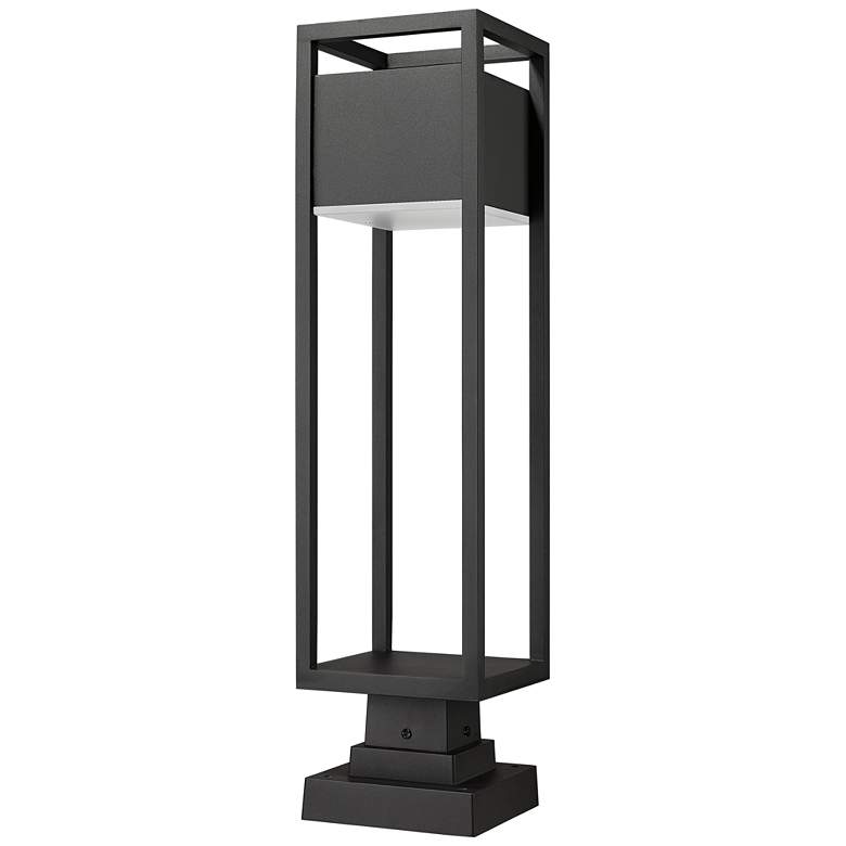 Image 7 Barwick 28 1/4" High Black LED Outdoor Pier Mount Light more views