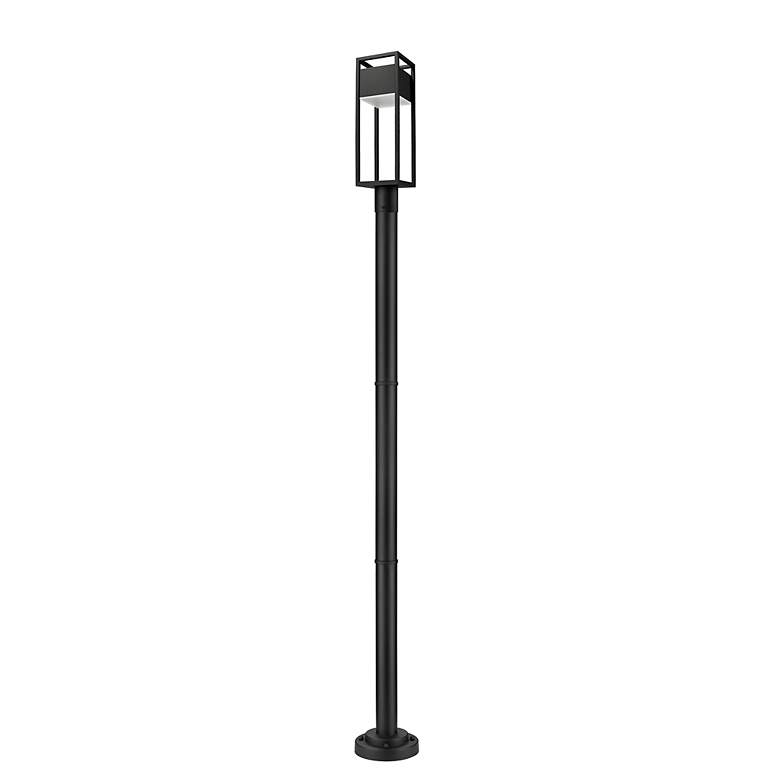 Image 6 Barwick 95" High Black LED Outdoor Post Light with Base more views