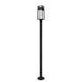 6_Barwick 95" High Black LED Outdoor Post Light with Base more views