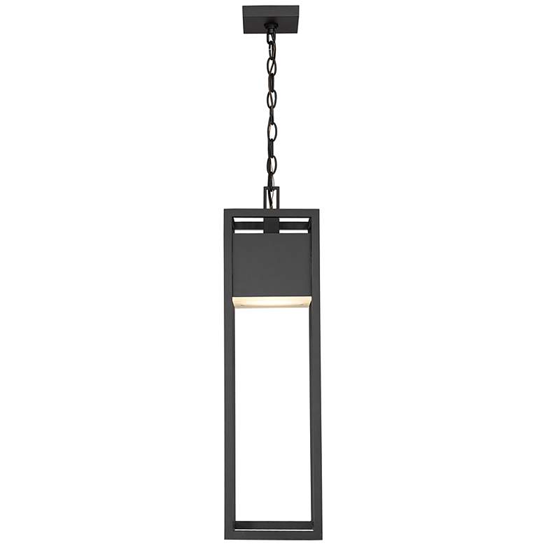 Image 4 Barwick Black 1 Light Outdoor Chain Mount Ceiling Fixture more views