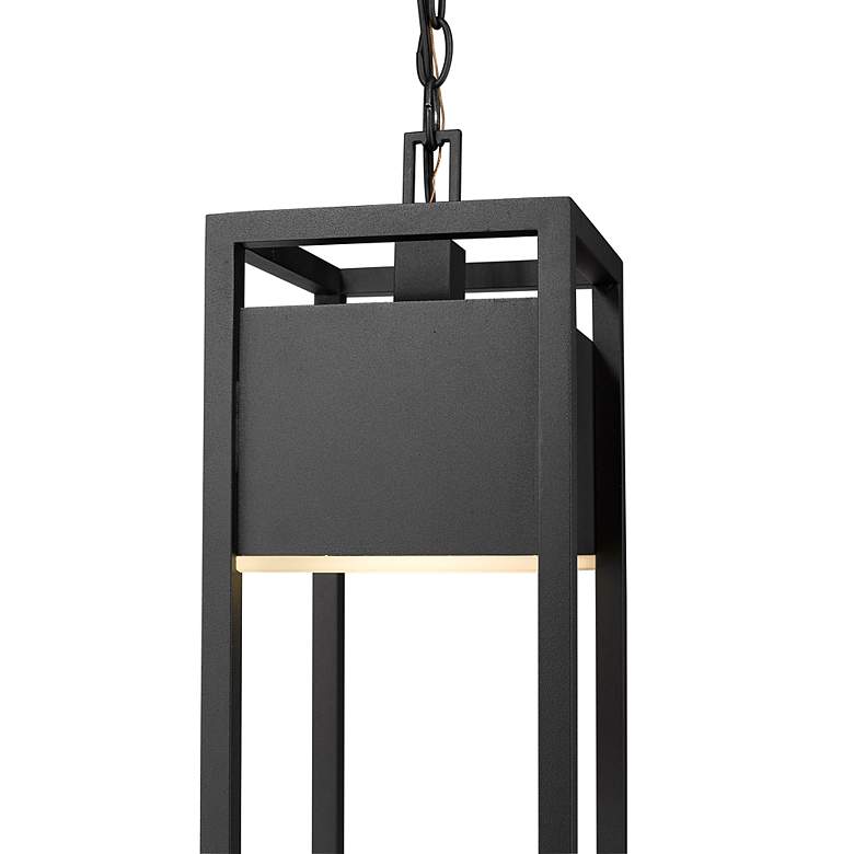 Image 6 Barwick Black 1 Light Outdoor Chain Mount Ceiling Fixture more views