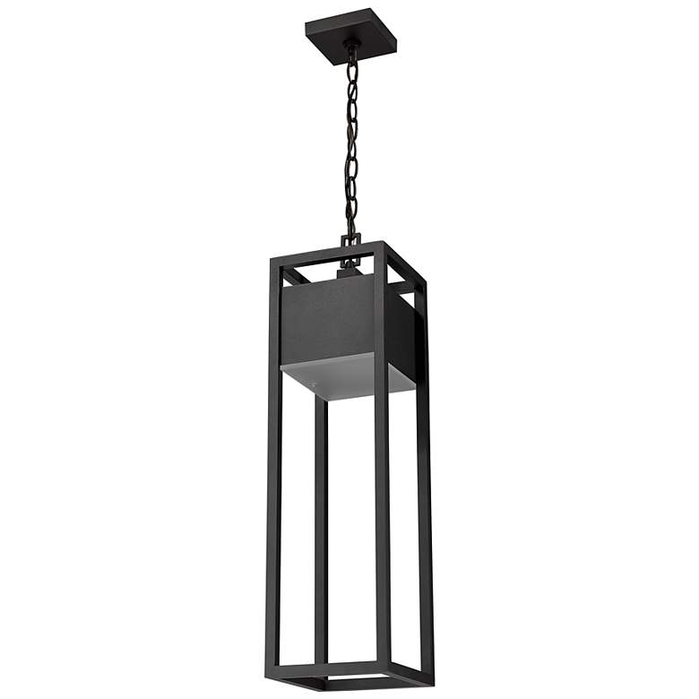 Image 7 Barwick Black 1 Light Outdoor Chain Mount Ceiling Fixture more views