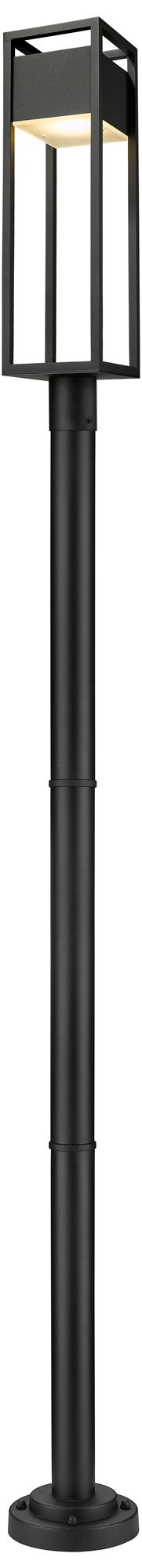 Image 2 Barwick by Z-Lite Black 100.75 inch LED 1 Light Post Mounted Fixture