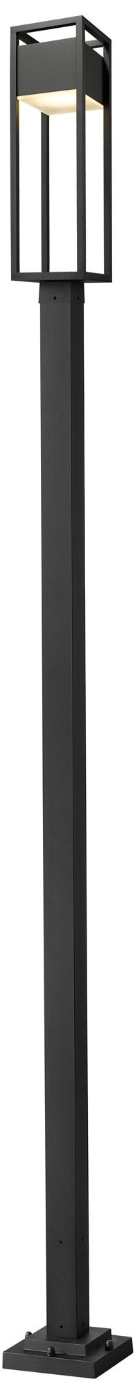 Image 2 Barwick by Z-Lite Black 119.75 inch LED 1 Light Outdoor Post Fixture