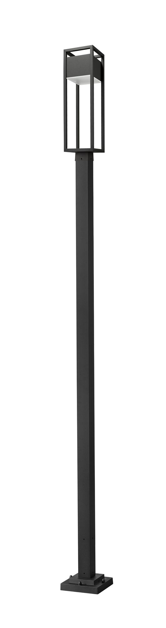 Image 6 Barwick by Z-Lite Black 119.75 inch LED 1 Light Outdoor Post Fixture more views