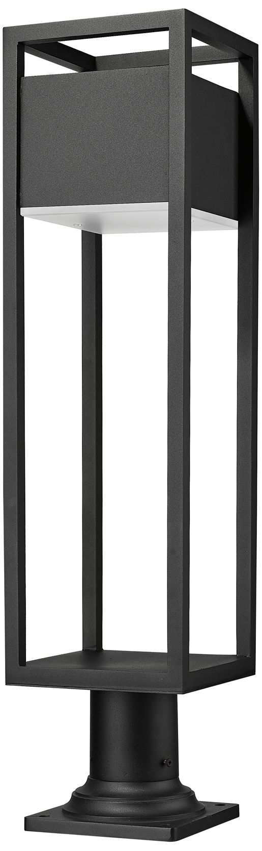 Thumbnail3 of Barwick by Z-Lite Black 29 inch LED 1 Light Outdoor Pier Mounted Fixture more views