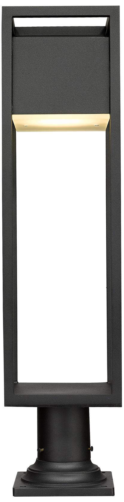 Barwick by Z-Lite Black 29 inch LED 1 Light Outdoor Pier Mounted Fixture