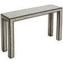 Basan 43 1/2" Wide Wood and Bone Inlay Console Sofa Table