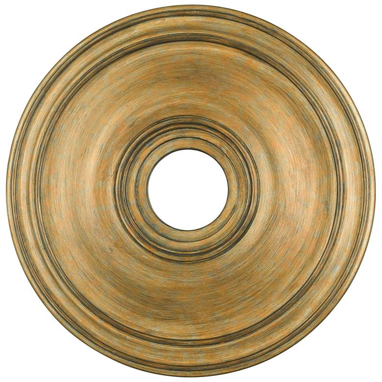 Image 1 Basic 20-in x 20-in Antique Gold Leaf Polyurethane Ceiling Medallion