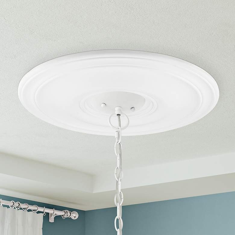 Image 1 Basic 20-in x 20-in White Polyurethane Ceiling Medallion