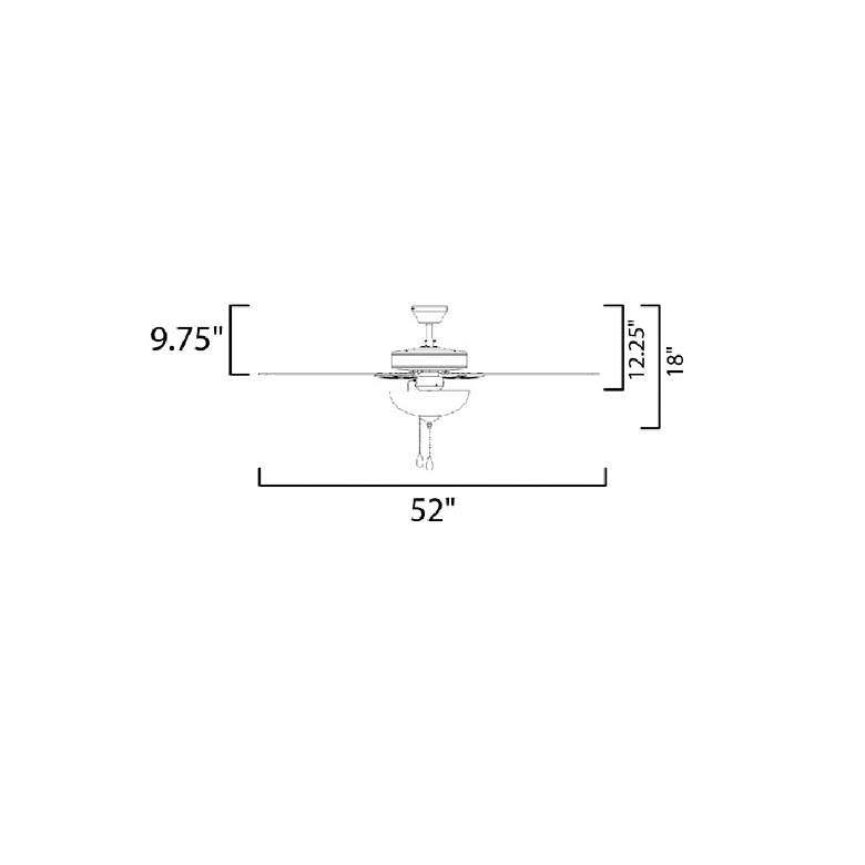 Image 3 Basic-Max 52" Wide Black Outdoor Ceiling Fan more views