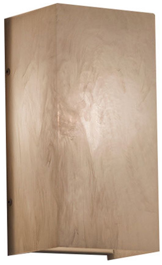 Basics 10" High Faux Alabaster Exterior Sconce LED