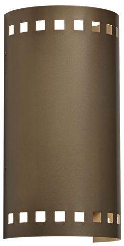 Basics 11.75" High Smokey Brass Interior Sconce