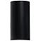 Basics 11 3/4" High Black Pearl Exterior Sconce LED
