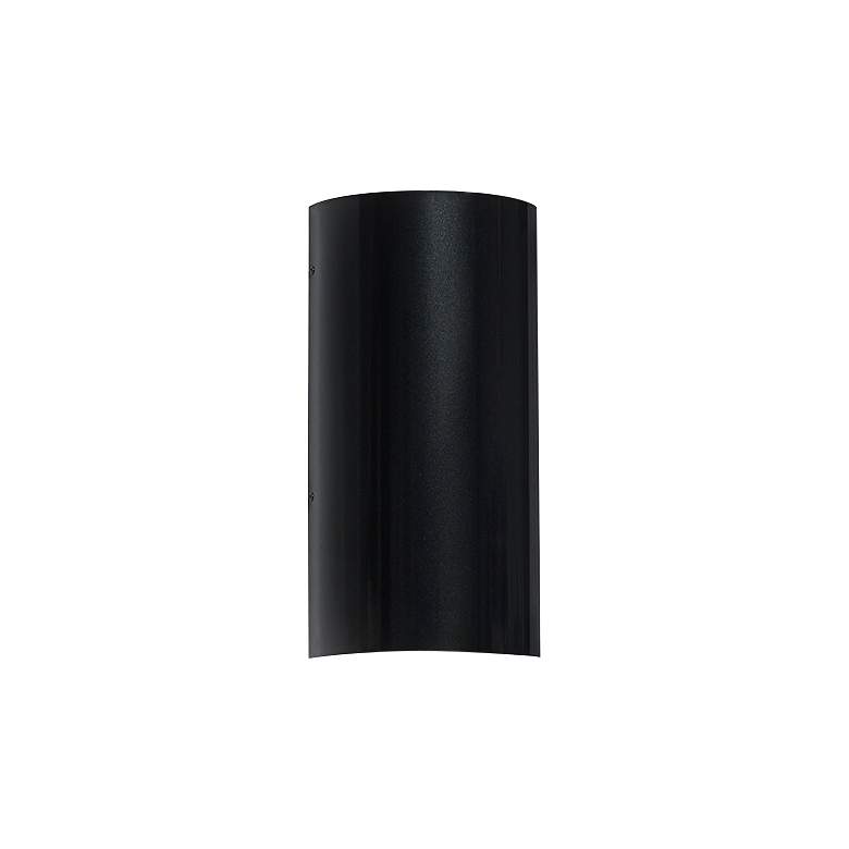 Image 1 Basics 11 3/4 inch High Black Pearl Exterior Sconce LED