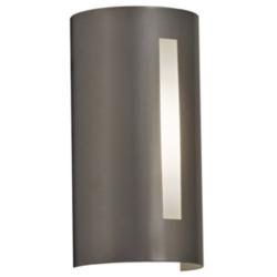 Basics 12&quot; High Satin Pewter and Opal Acrylic ADA Sconce