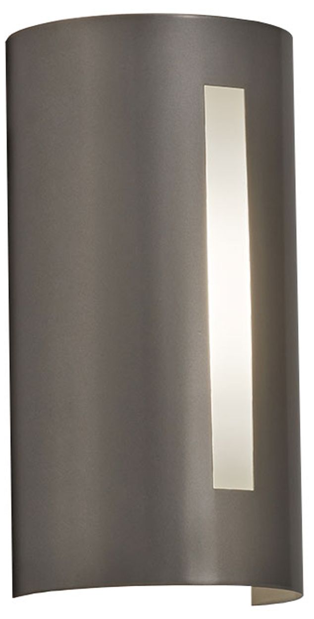 Basics 12" High Satin Pewter|Opal Acrylic ADA Sconce 0-10V LED