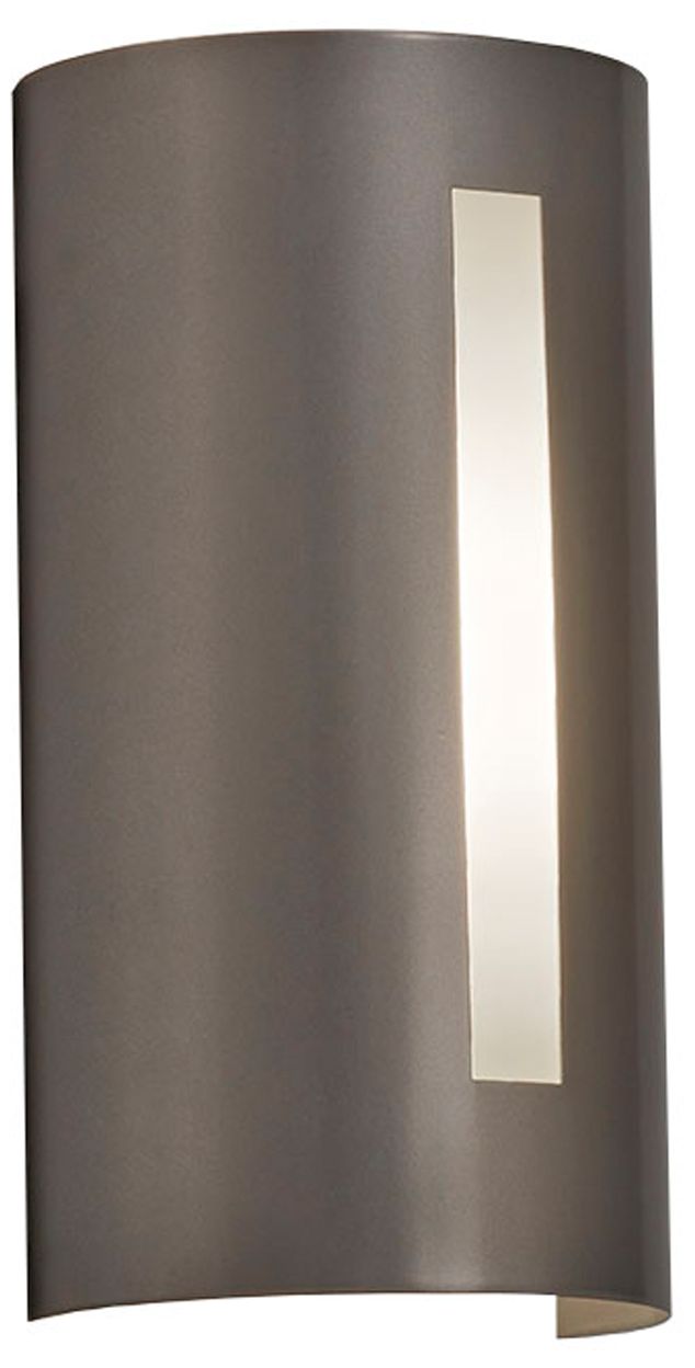 Basics 12" High Satin Pewter|Opal Acrylic ADA Sconce