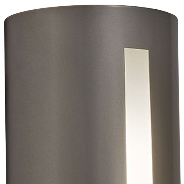 Image 2 Basics 12" High Satin Pewter|Opal Acrylic Exterior Sconce LED more views