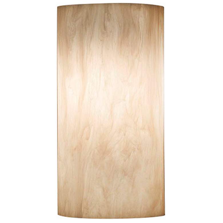 Image 1 Basics 14" High Faux Alabaster Wall Sconce