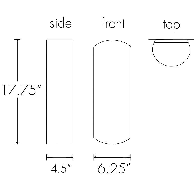 Image 3 Basics 17 3/4" High Cast Bronze Wall Sconce more views