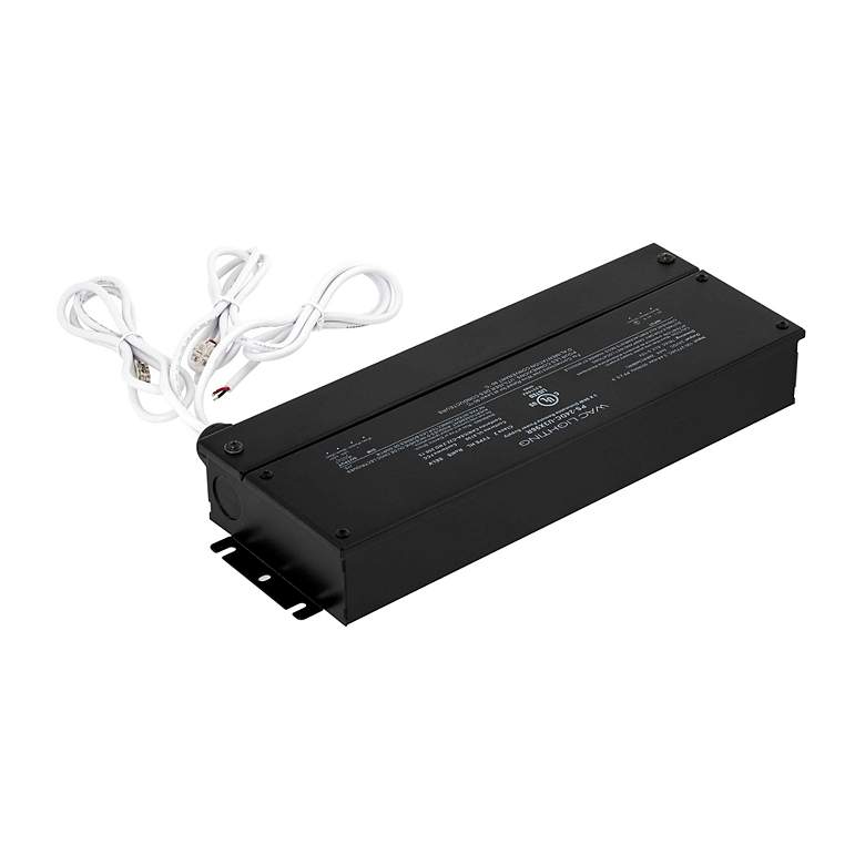 Image 4 Basics & Gemini 1.75"H x 12"W -Light 24V DC Remote in Black more views
