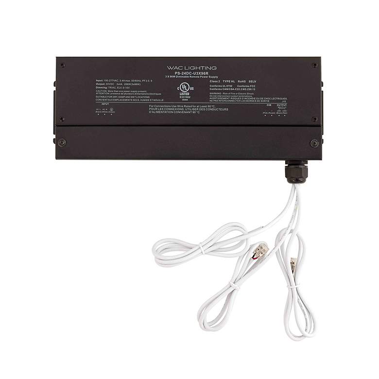 Image 5 Basics & Gemini 1.75"H x 12"W -Light 24V DC Remote in Black more views