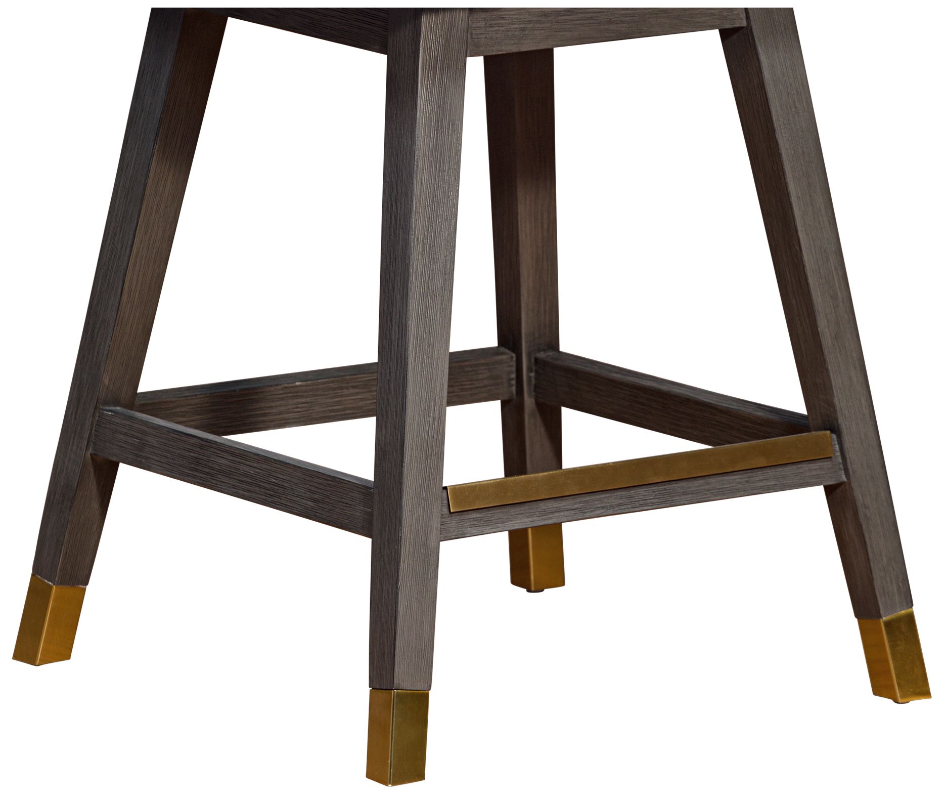 Basila 26 in. Swivel Barstool in Grey Oak Finish with Grey Fabric