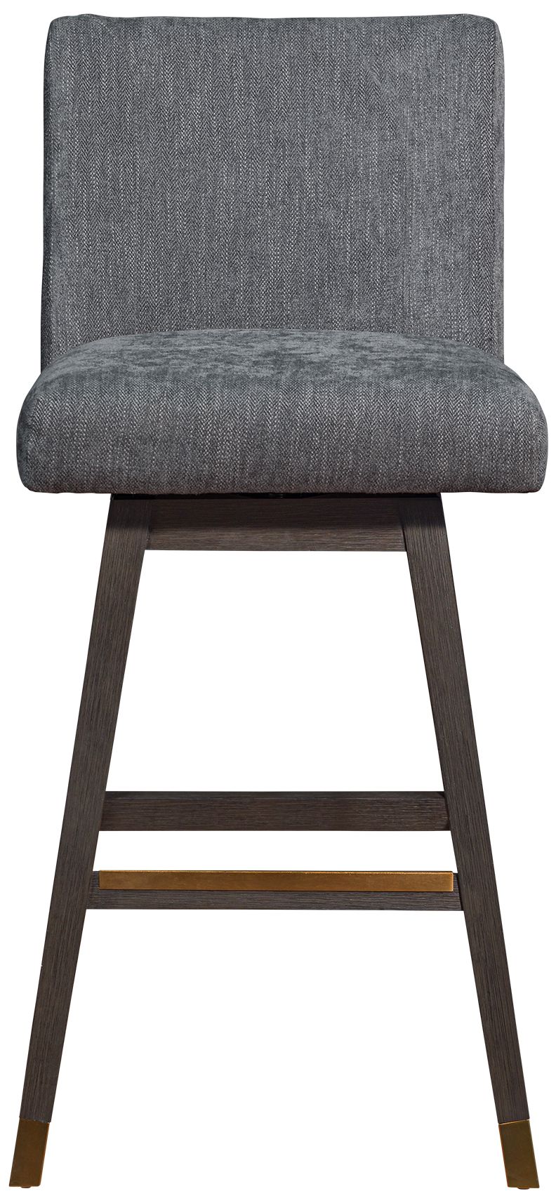 Image 3 Basila 30 in. Swivel Barstool in Grey Oak Finish with Grey Fabric more views