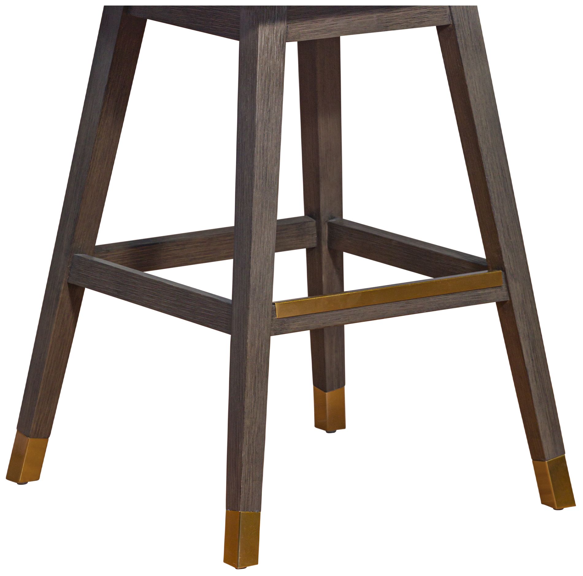 Basila 30 in. Swivel Barstool in Grey Oak Finish with Grey Fabric