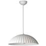 2_Basilica 1-Light LED Pendant Chaulk White