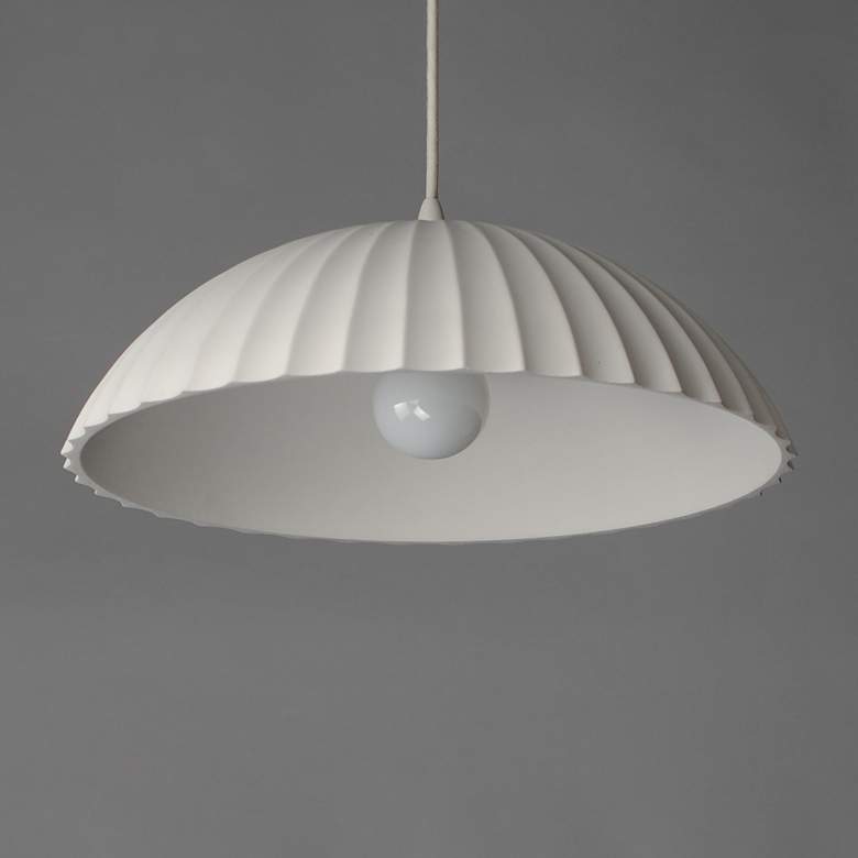 Image 4 Basilica 1-Light LED Pendant Chaulk White more views