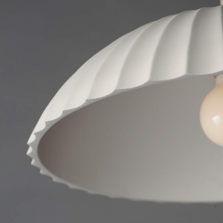 Image 5 Basilica 1-Light LED Pendant Chaulk White more views