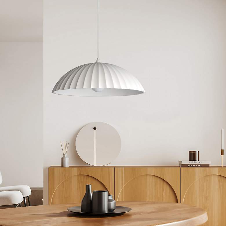 Image 6 Basilica 1-Light LED Pendant Chaulk White more views