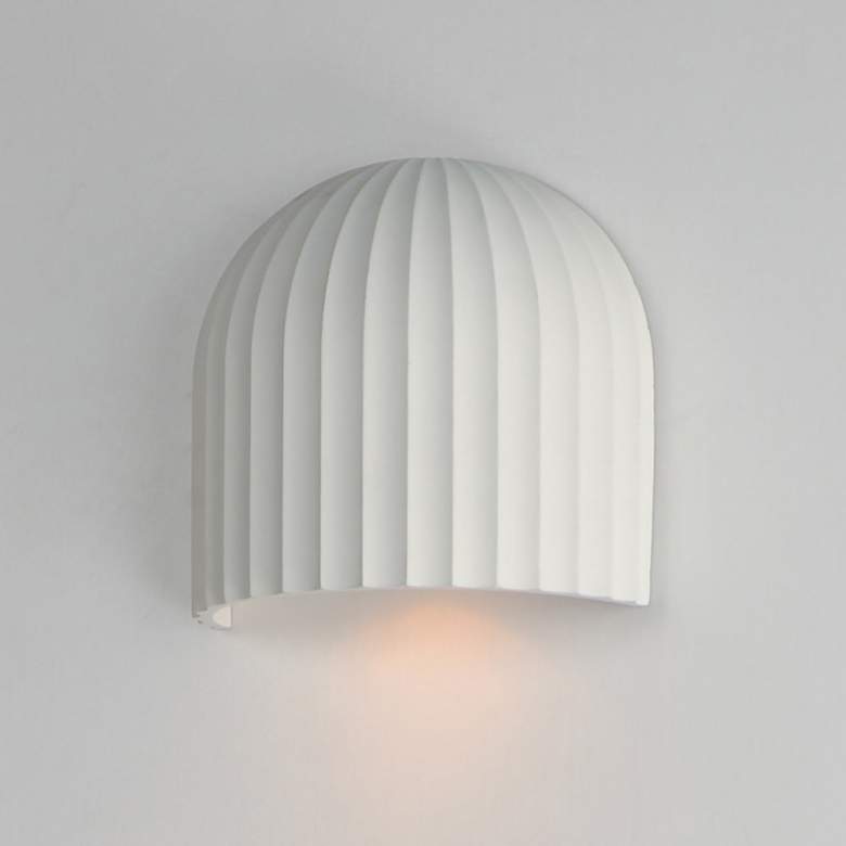 Image 1 Basilica 1-Light LED Wall Sconce Chaulk White