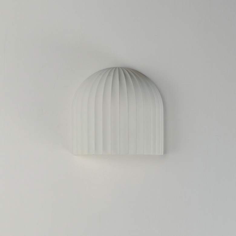 Image 3 Basilica 1-Light LED Wall Sconce Chaulk White more views