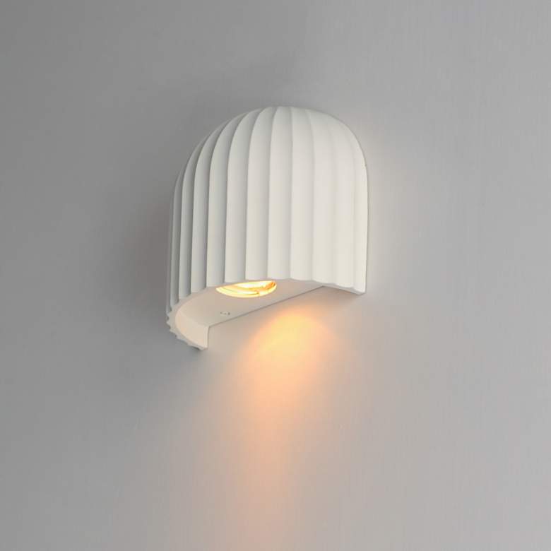 Image 4 Basilica 1-Light LED Wall Sconce Chaulk White more views