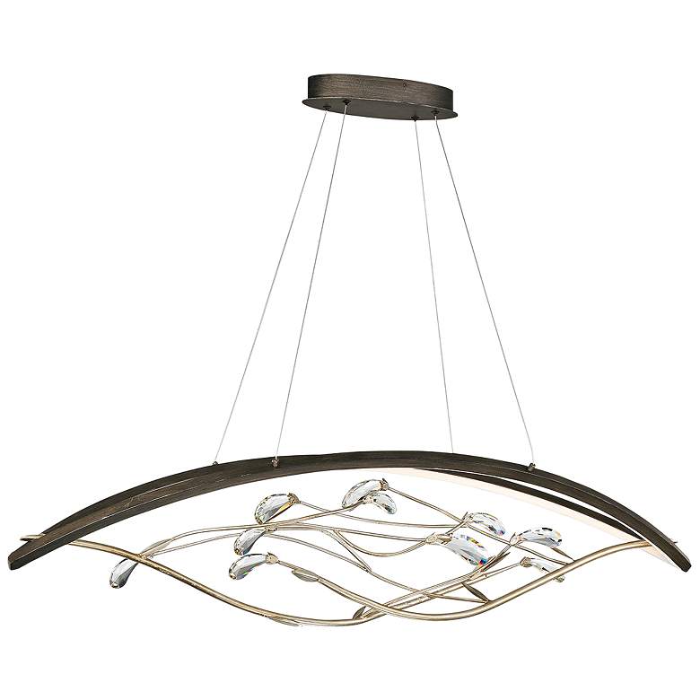 Image 2 Basilica 47 1/4"W Bronze LED Kitchen Island Light Chandelier