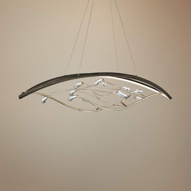 Image 1 Basilica 47 1/4"W Bronze LED Kitchen Island Light Chandelier