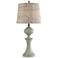 Basilica Sky Table Lamp with Natural Woven Seagrass Shade