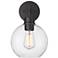 Basin 13" High Powder-Coated Black Outdoor Wall Light