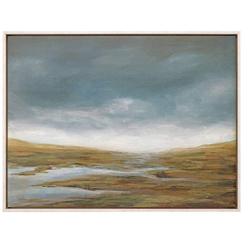Image 1 Basin Squall II 50 inch Wide Rectangular Framed Canvas Wall Art