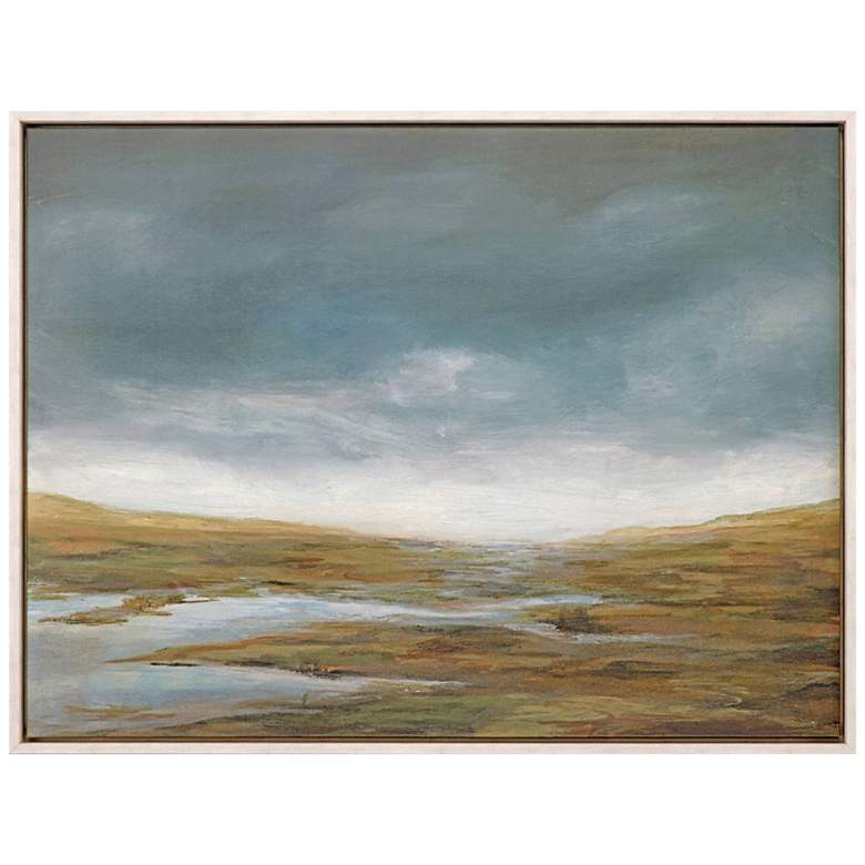 Image 1 Basin Squall II 50" Wide Rectangular Framed Canvas Wall Art